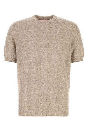 Sand knit t-shirt BRUNELLO CUCINELLI (M2L707800)