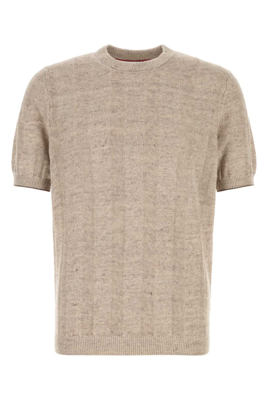 Sand knit t-shirt BRUNELLO CUCINELLI (M2L707800)