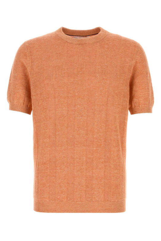 Orange knit t-shirt BRUNELLO CUCINELLI (M2L707800)