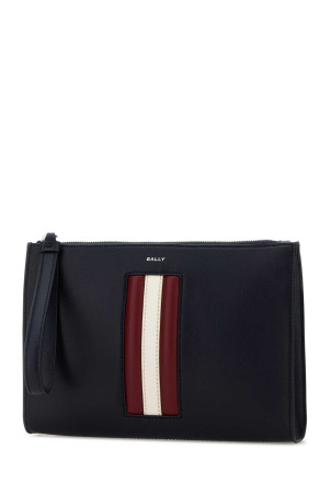 Navy blue leather clutch BALLY (MAM00VEC001)