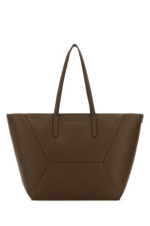Mud leather shopping bag BRUNELLO CUCINELLI (MBDKD2571)