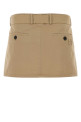 Beige gabardine mini skirt MIU MIU (MG2637SOOO19EK)