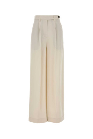 Ivory viscose blend wide-leg pant BRUNELLO CUCINELLI (MH126P9138)