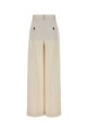 Ivory viscose blend wide-leg pant BRUNELLO CUCINELLI (MH126P9138)