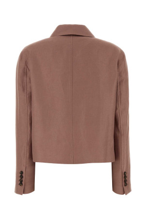 Antiqued pink linen jacket BRUNELLO CUCINELLI (MH5277581)