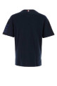 Navy blue cotton t-shirt Black THOM BROWNE (MJS246A07323)