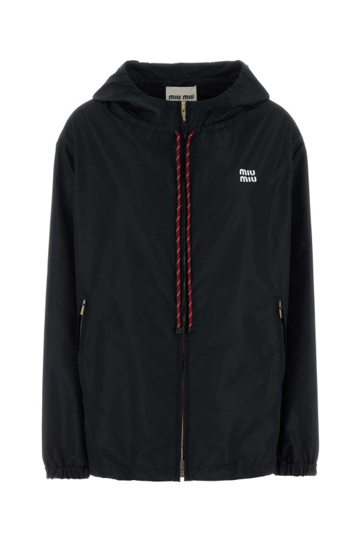 Midnight blue canvas windbreaker Blue MIU MIU (ML1055SOOO13MF)