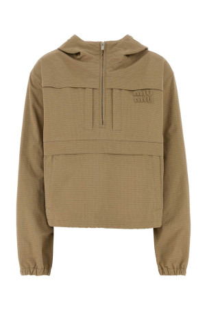 Embroidered ripstop fabric jacket MIU MIU (ML1459SOOO19CU)