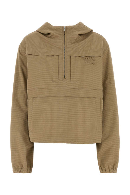 Embroidered ripstop fabric jacket MIU MIU (ML1459SOOO19CU)