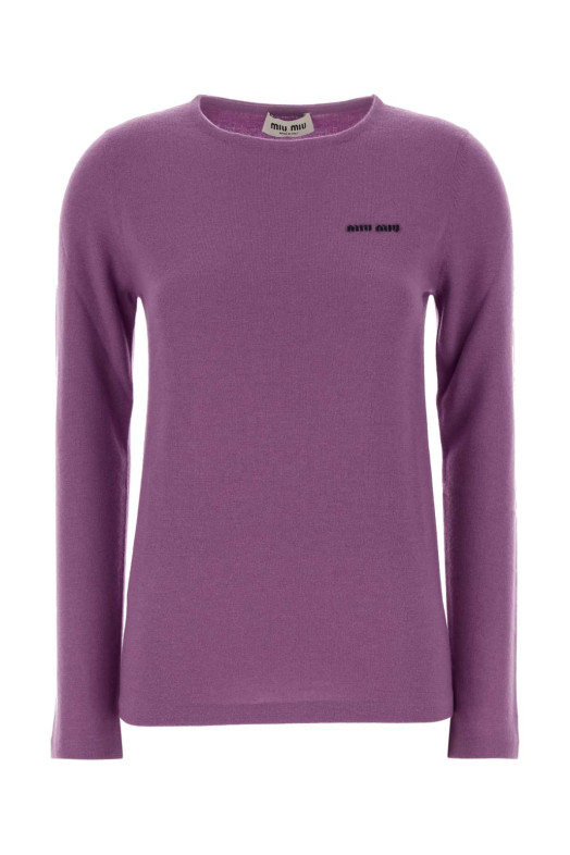 Purple wool blend sweater MIU MIU (MML01FSOOO17I7)