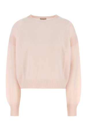 Pastel pink cashmere Modena sweater Beige LE KASHA (MODENABRUSH)