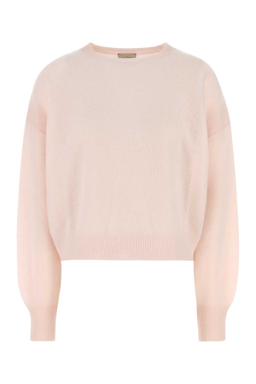 Pastel pink cashmere Modena sweater Beige LE KASHA (MODENABRUSH)