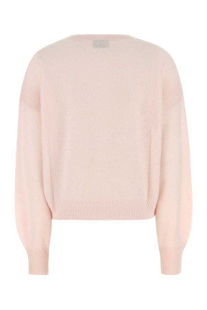 Pastel pink cashmere Modena sweater Beige LE KASHA (MODENABRUSH)