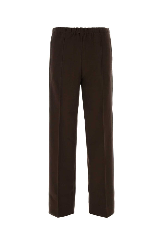 Brown stretch viscose blend pant MIU MIU (MP1935SOOO18FQ)