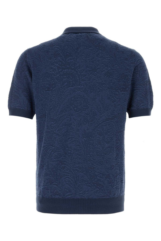 Blue cotton polo shirt ETRO (MRKF0004AQ421)