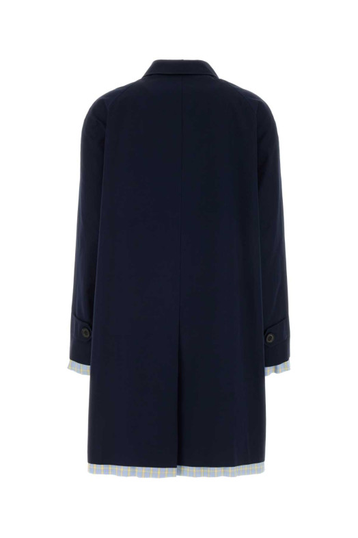 Dark blue poplin trench overcoat MIU MIU (MS2143SOOO1BMS)