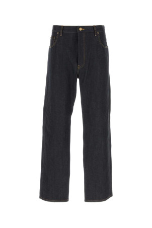 Dark blue denim jeans Black THOM BROWNE (MTU345SF1101)