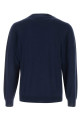 Navy blue wool sweater FEDELI (MU007012)