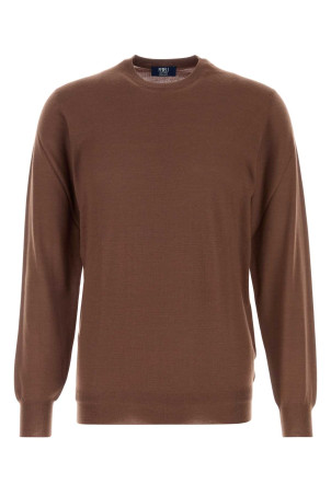 Brown wool sweater FEDELI (MU007012)