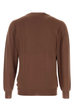 Brown wool sweater FEDELI (MU007012)