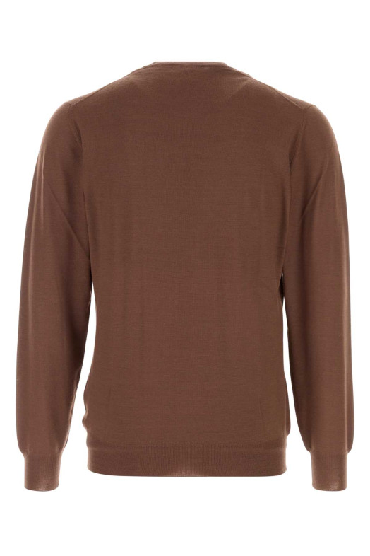 Brown wool sweater FEDELI (MU007012)