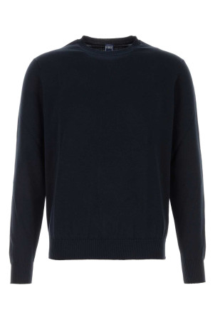 Navy blue cotton sweater FEDELI (MUD8001)