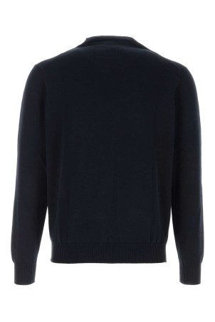 Navy blue cotton sweater FEDELI (MUD8001)