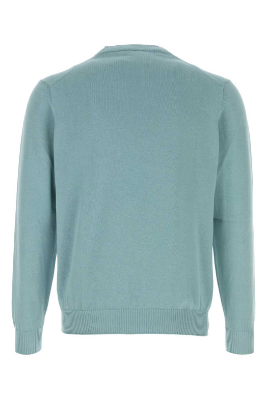 Light-blue cotton sweater FEDELI (MUD8001)