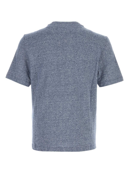 Melange blue linen blend t-shirt Gray BRUNELLO CUCINELLI (MW8351308)