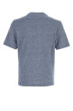 Melange blue linen blend t-shirt Gray BRUNELLO CUCINELLI (MW8351308)