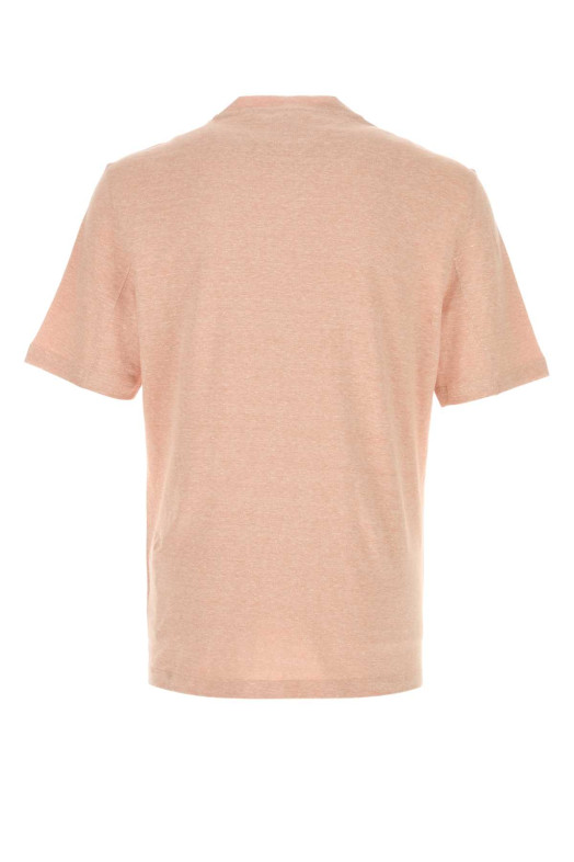 Salmon linen blend t-shirt BRUNELLO CUCINELLI (MW8351308)