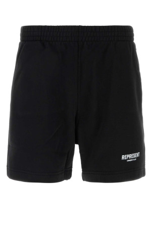 Black cotton bermuda shorts REPRESENT (OCM100004)