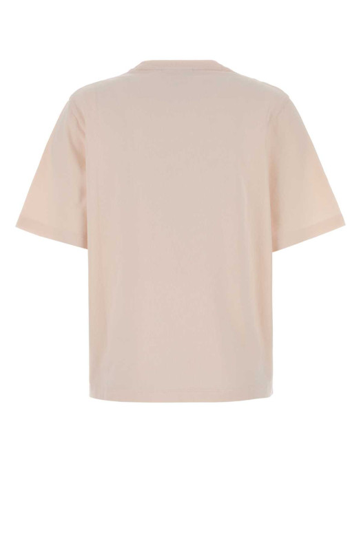 Pastel pink cotton t-shirt MAISON KITSUNE (OW00130KJ0119)
