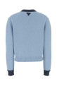 Light blue cashmere blend sweater PRADA (P24B3ASOOO19IK)