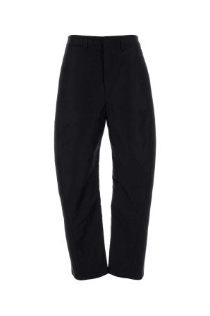 Black cotton wide-leg pant LEMAIRE (PA1269LF1539)