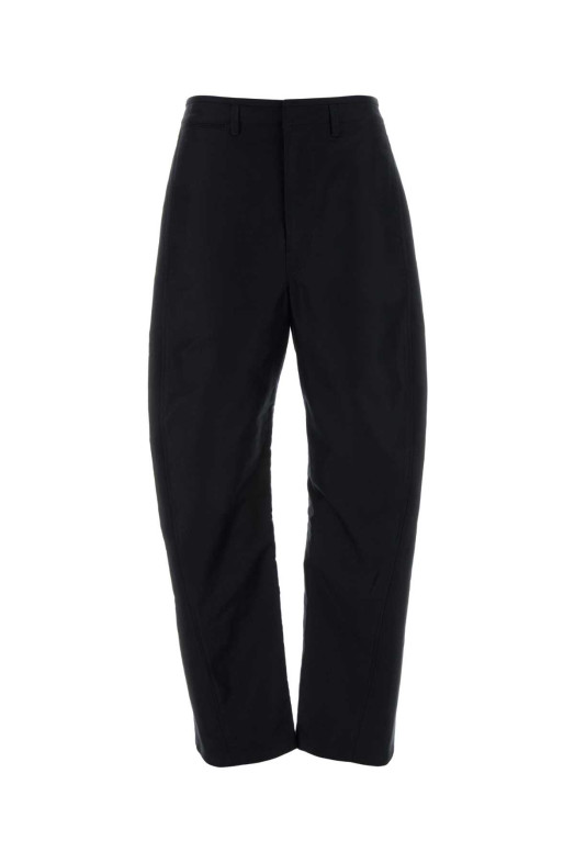 Black cotton wide-leg pant LEMAIRE (PA1269LF1539)