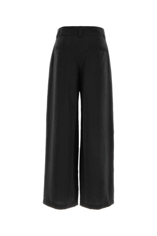 Black silk blend wide-leg pant LEMAIRE (PA1291LF1308)
