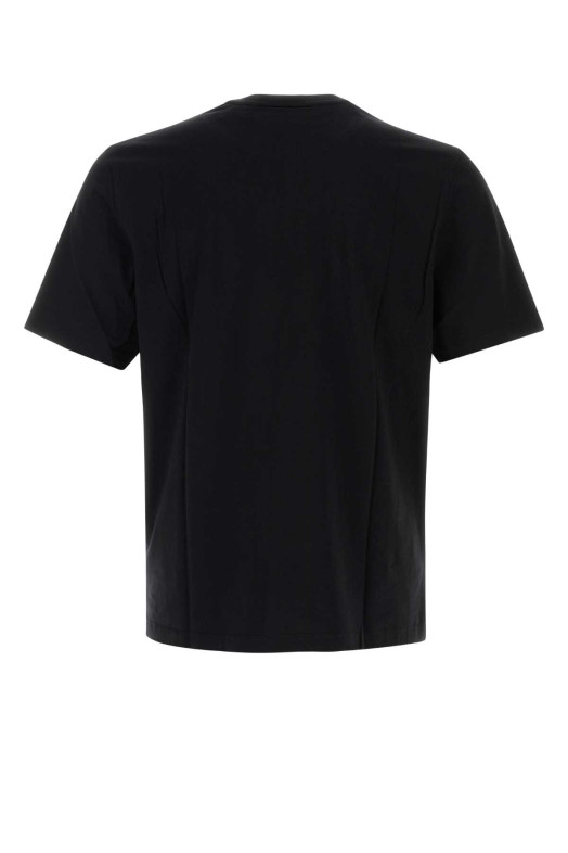Black cotton t-shirt MAISON KITSUNE (PM00107KJ7026)