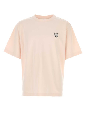 Pastel pink cotton oversize t-shirt MAISON KITSUNE (PM00109KJ0119)