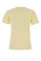 Yellow cotton t-shirt MAISON KITSUNE (PW00113KJ7026)
