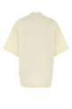 Ivory cotton oversize t-shirt PALM ANGELS (PWAA017F24JER005)