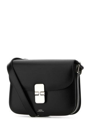 Black leather Grace crossbody bag Black A.P.C. (PXBVNF61413)