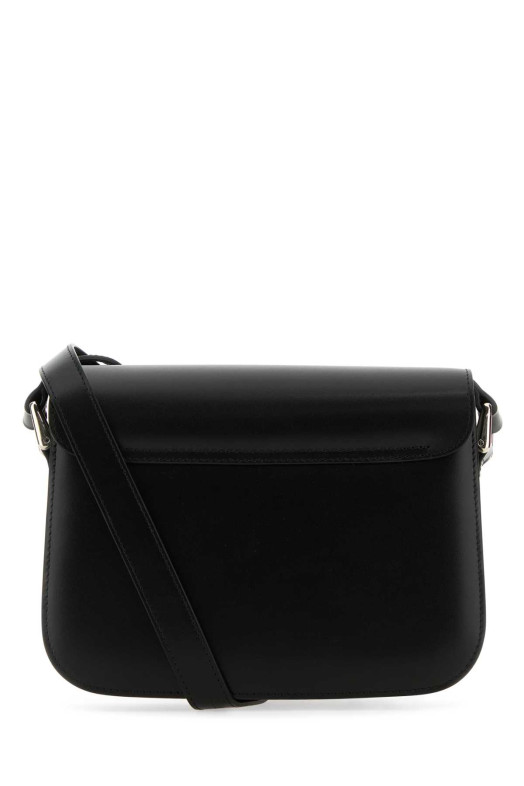 Black leather Grace crossbody bag Black A.P.C. (PXBVNF61413)