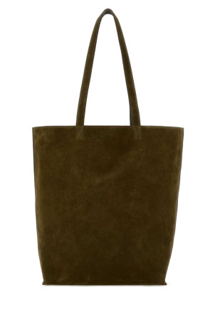 Olive green suede Maiko shopping bag A.P.C. (PXCALM61500)