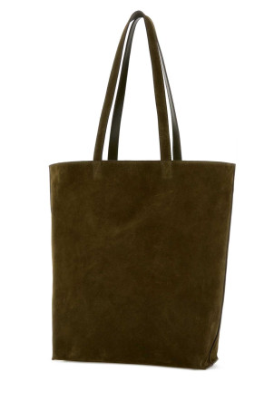 Olive green suede Maiko shopping bag A.P.C. (PXCALM61500)