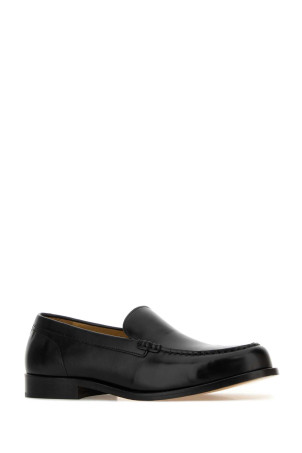 Black leather loafers Black A.P.C. (PXCDFH53336)