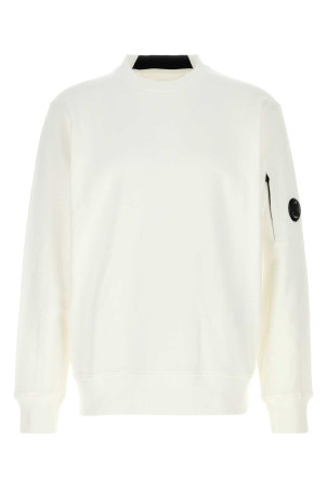 White cotton sweatshirt White C.P. COMPANY (RCCMSS713A005086W)