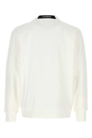 White cotton sweatshirt White C.P. COMPANY (RCCMSS713A005086W)