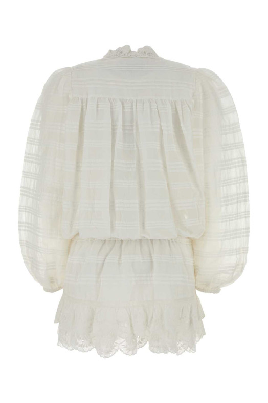 White cotton Preya mini dress ISABEL MARANT ETOILE (RO0952FAD1J05E)