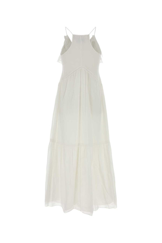 White cotton blend Vasma dress ISABEL MARANT ETOILE (RO1003FBB3J04E)
